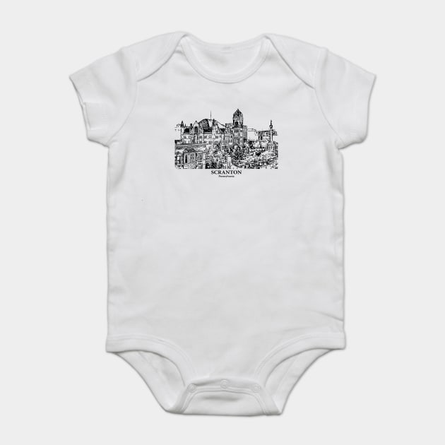 Scranton - Pennsylvania Baby Bodysuit by Lakeric